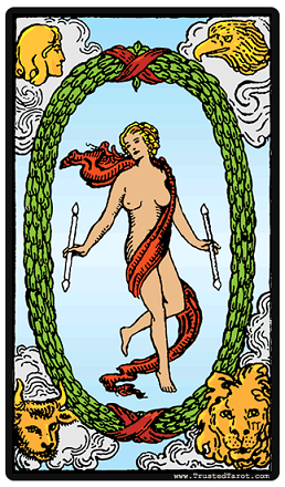 tarot card the world